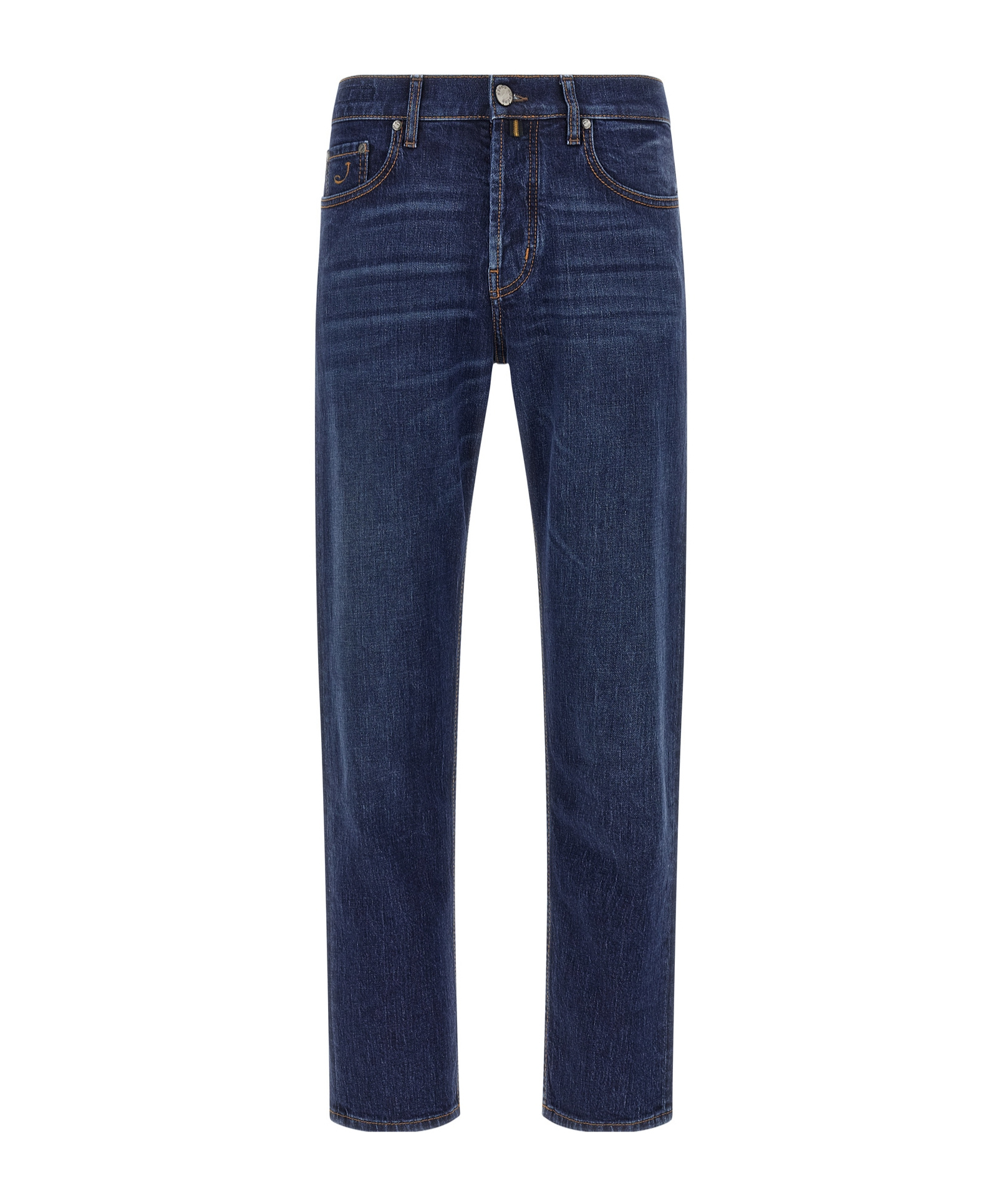 Jacob Cohen Five-pocket Jeans With Belt Loops And Contrast Stitching In Blue