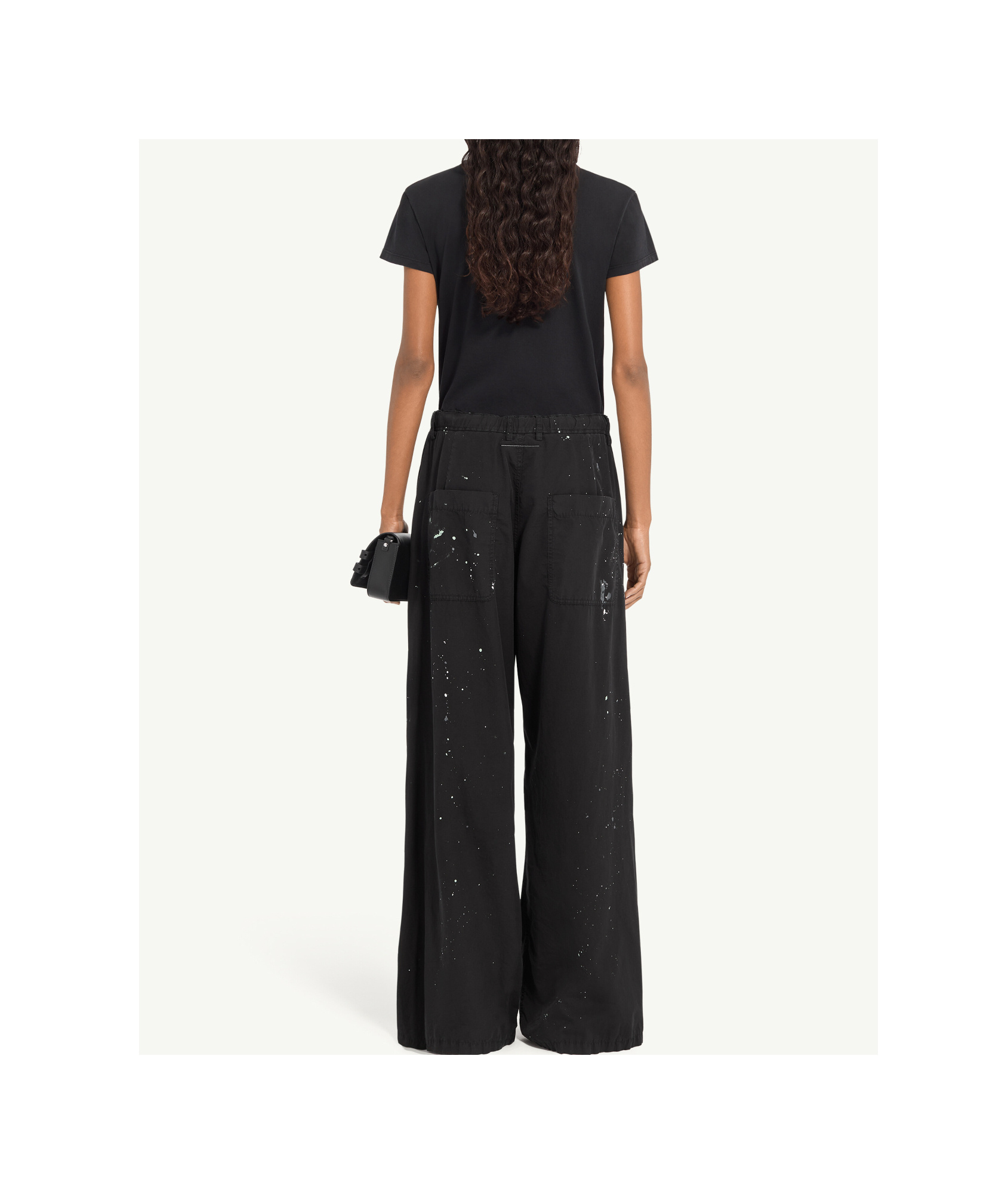 Mm6 Maison Margiela Painter Trousers In Black