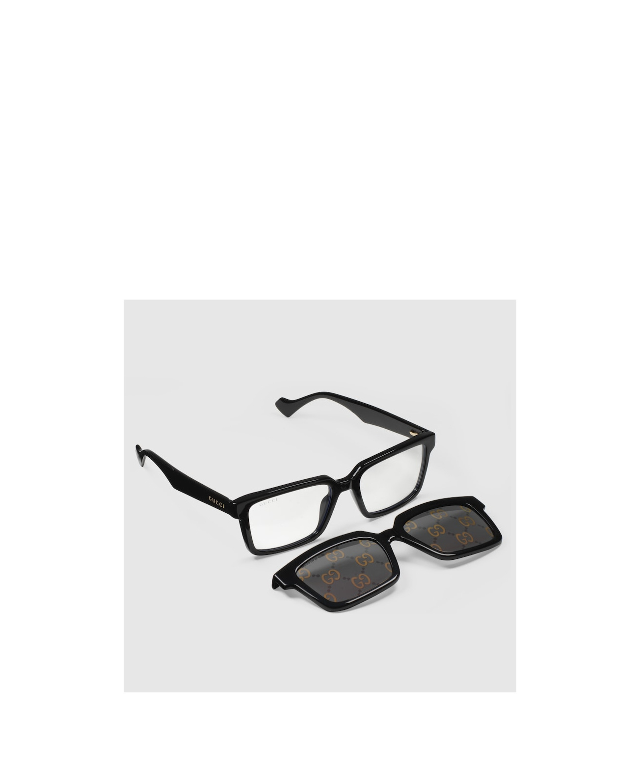 Gucci Wayfarer-frame Sunglasses In Black
