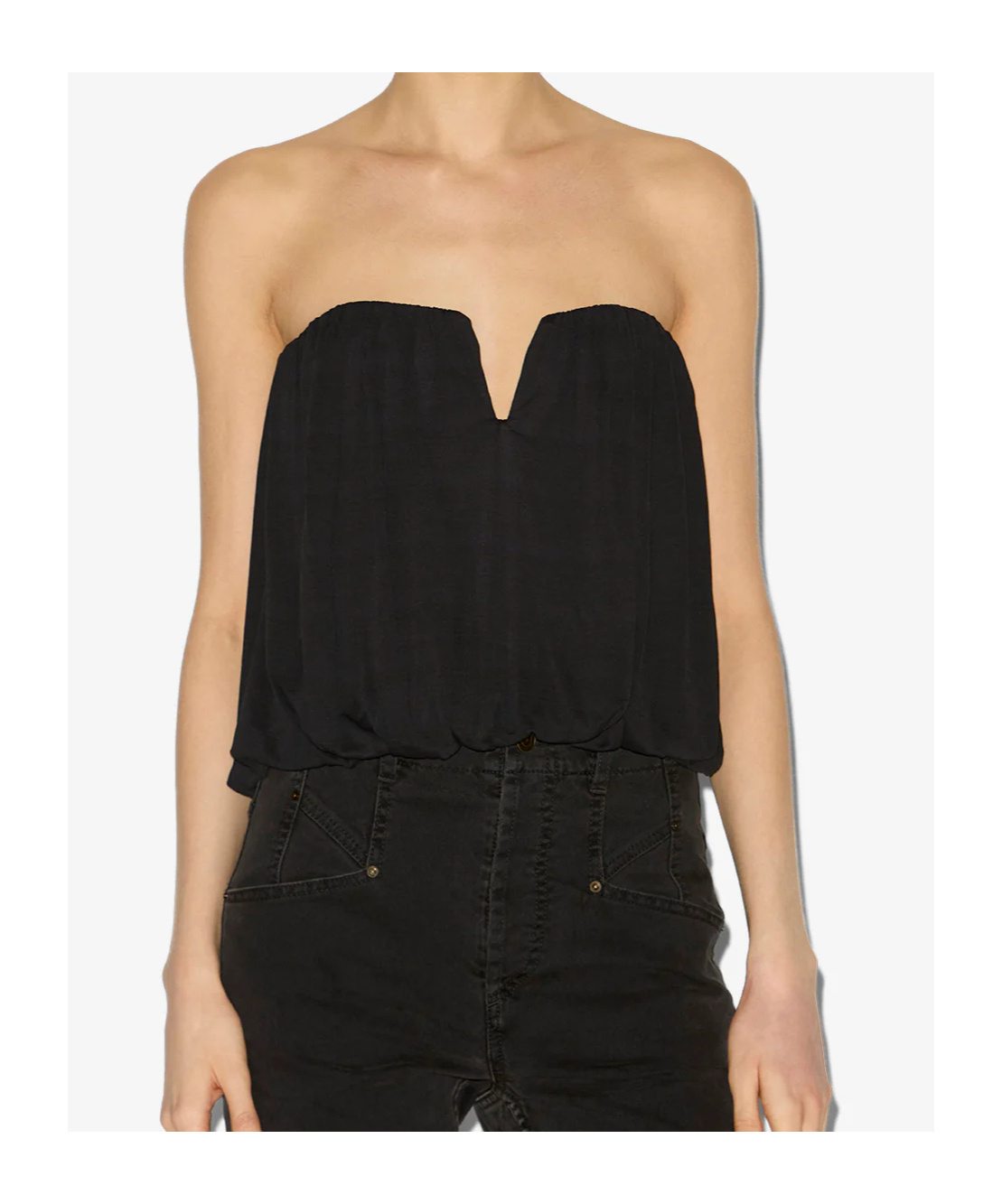 Isabel Marant Amalia Bustier Top In Black