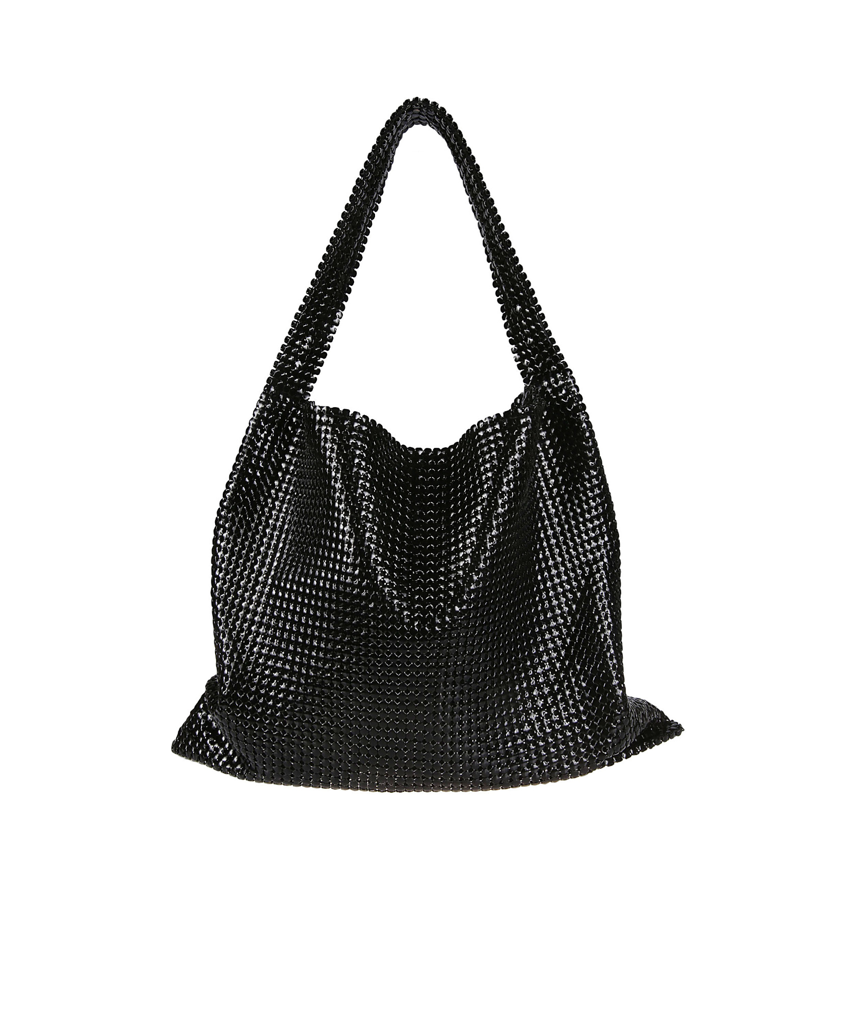 Rabanne Pixel Mesh Tote Bag In Black