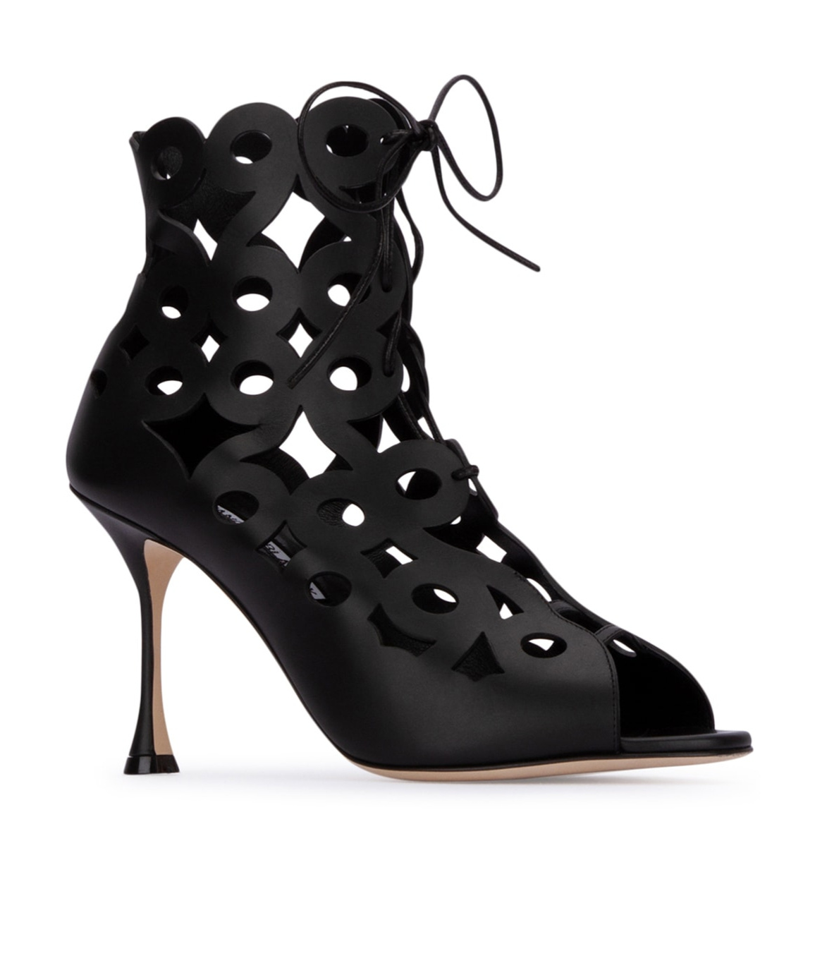 Manolo Blahnik Taralo Heeled Sandals In Black