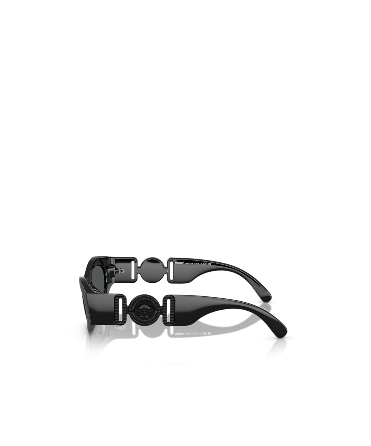 Versace Logo Sunglasses In Black