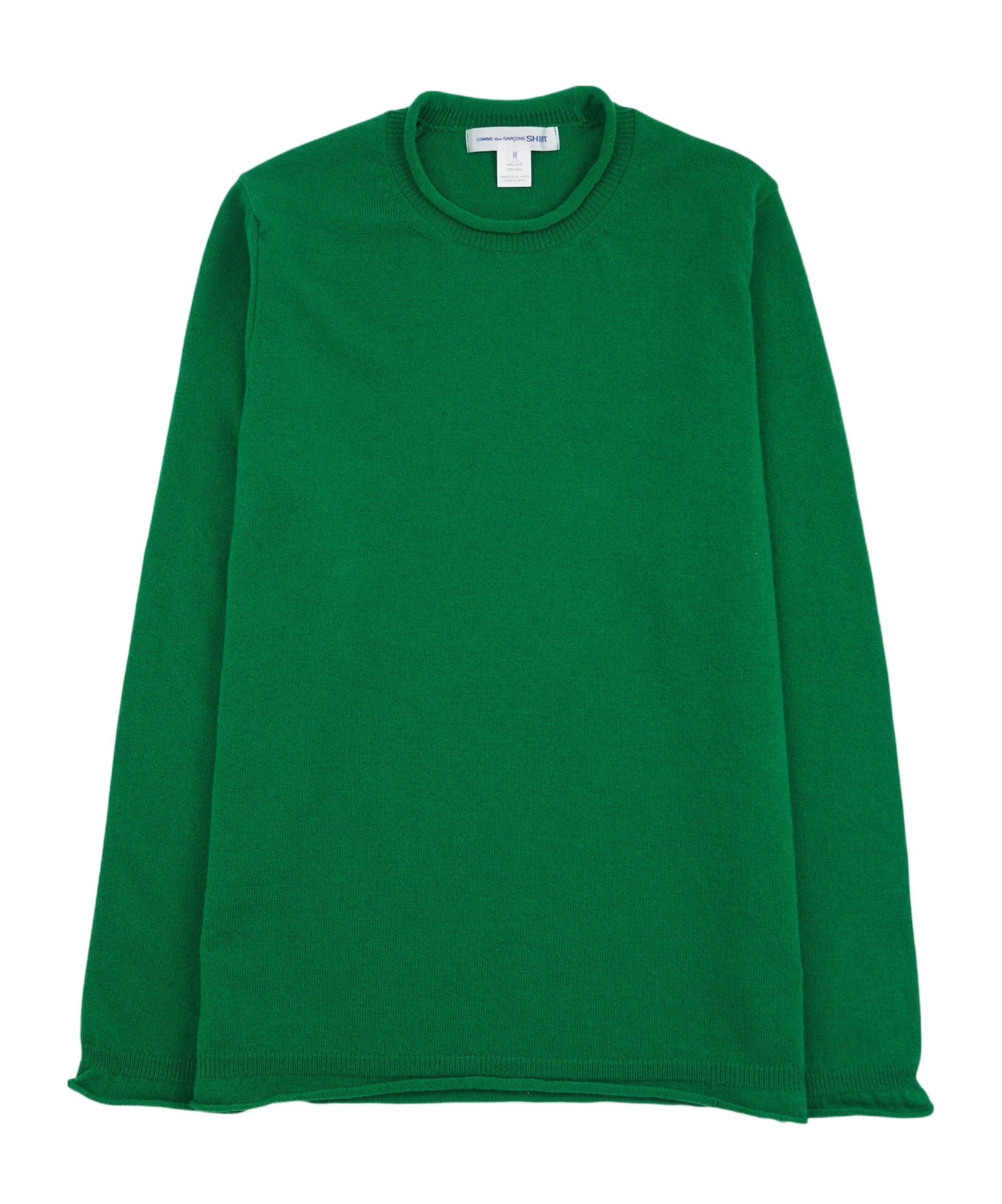 Comme Des Garçons Long-sleeved Sweater In Green
