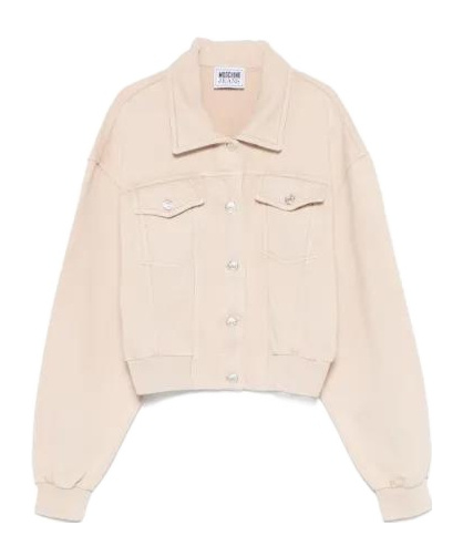 Moschino Long Sleeve Casual Jacket In Neutral