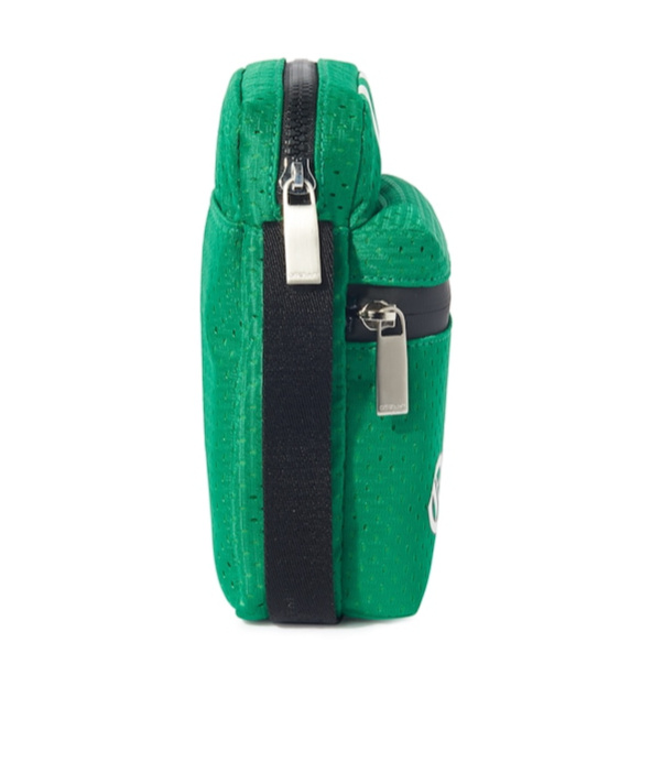 Off-white Outdoor Mesh Messenger Bag In Green