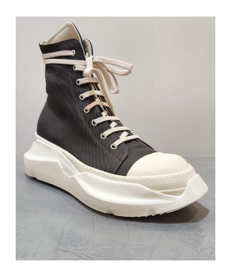 Rick Owens Drkshdw Tie High-top Sneakers In Black