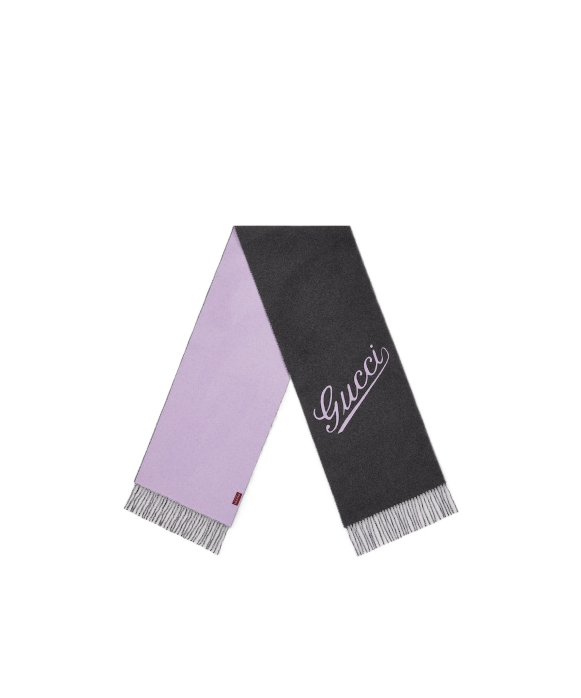 Gucci Logo-intarsia Scarf In Black