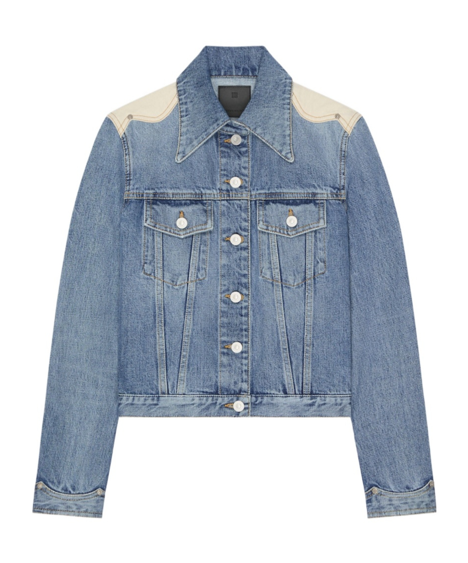 Givenchy Jacket In Denim With Yoke In Blue