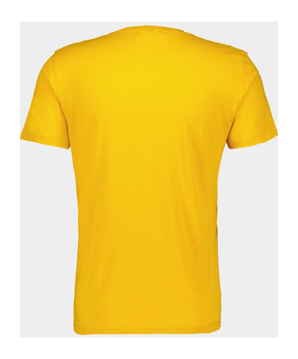 Frescobol Carioca Short-sleeved T-shirt In Yellow