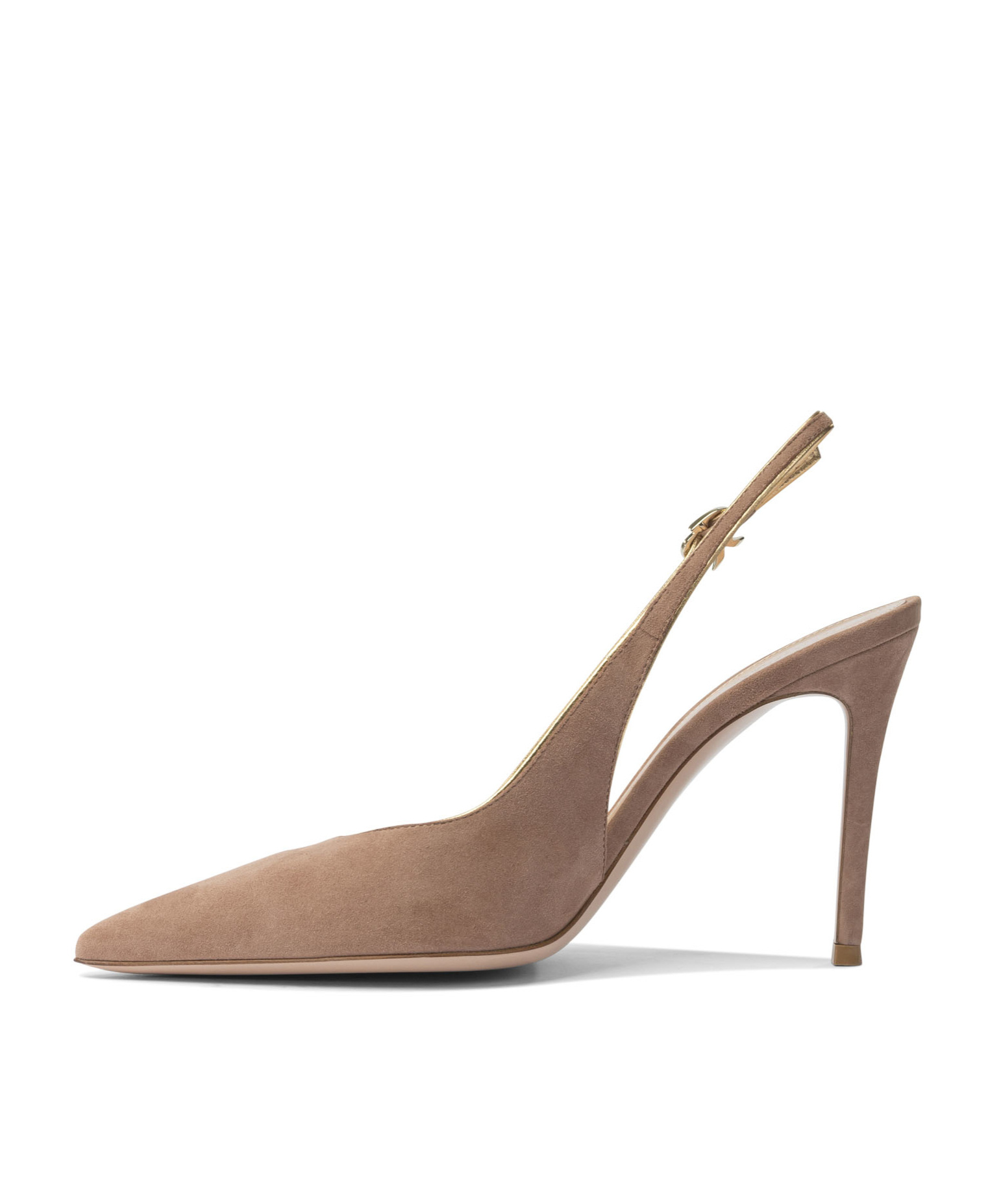 Gianvito Rossi Pointed High-heeled Sandals In Brown