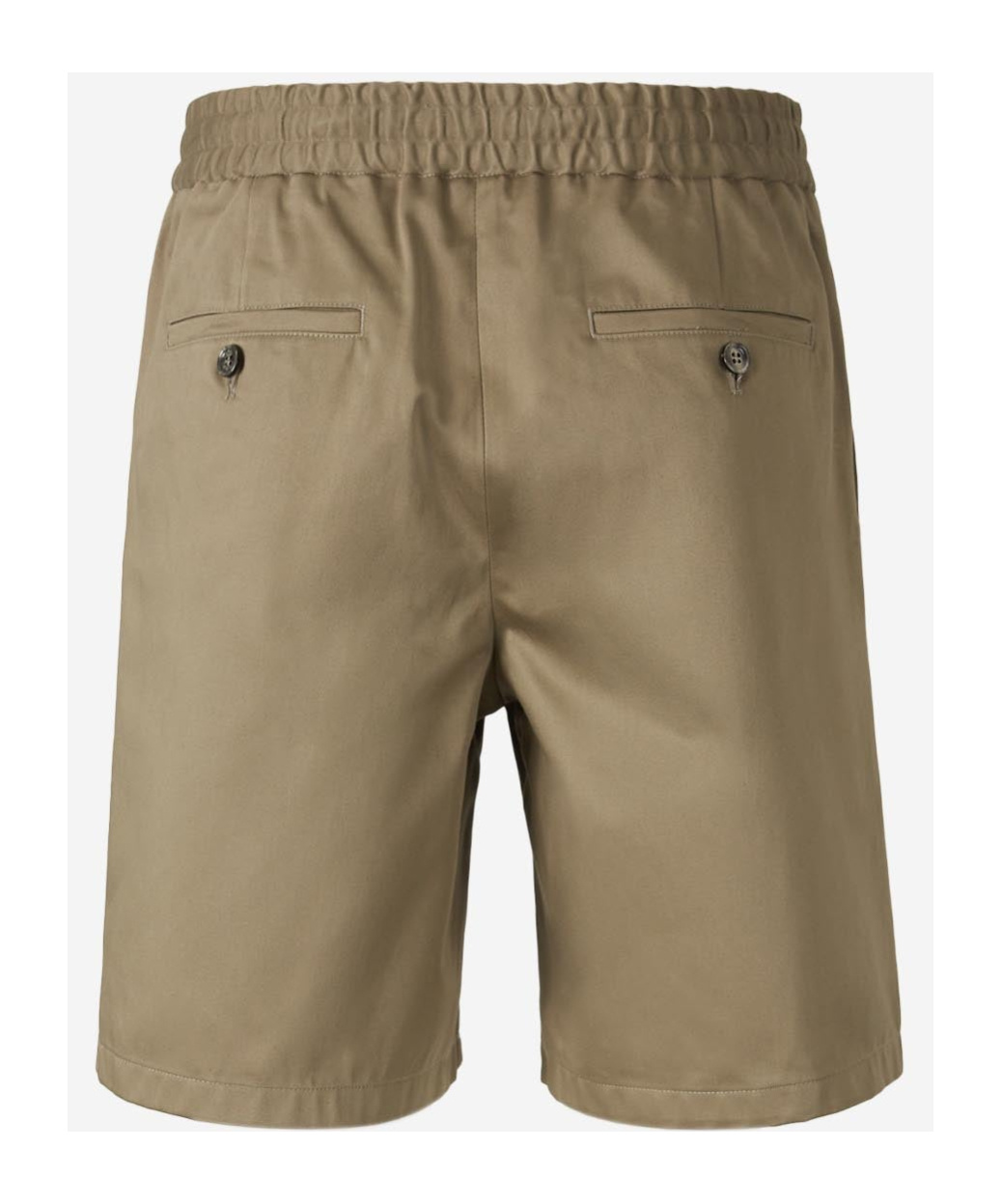 Ami Alexandre Mattiussi Elastic Waist Shorts In Nude