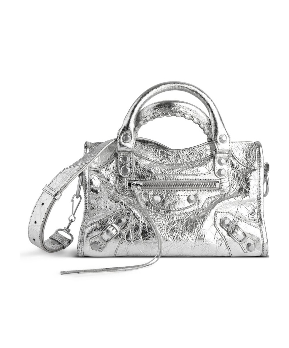 Balenciaga Women's Le City Mini Bag  In Silver In Gray