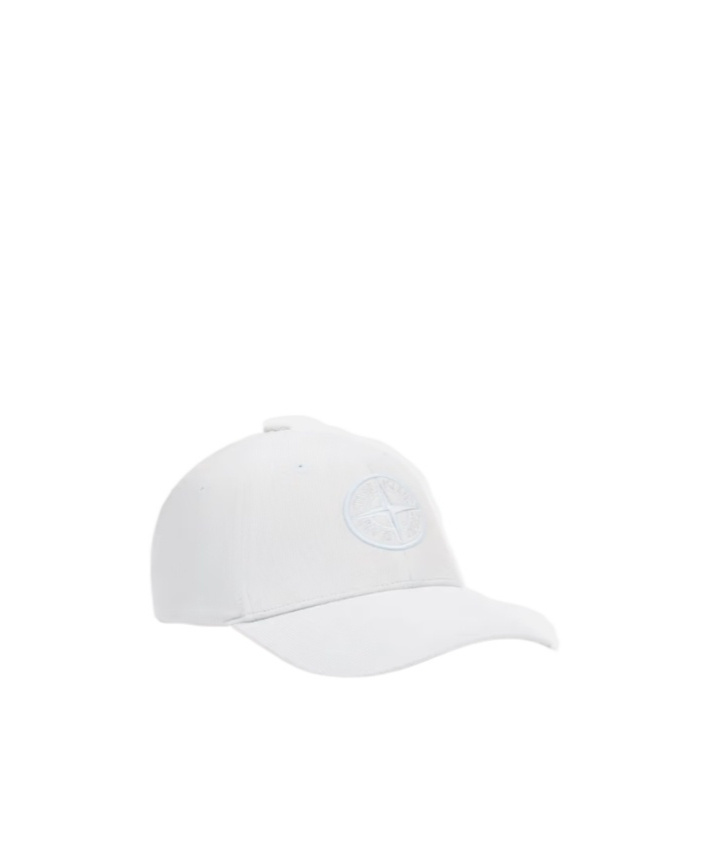 STONE ISLAND 6-PANEL CAP WITH LOGO AND ADJUSTABLE STRAP