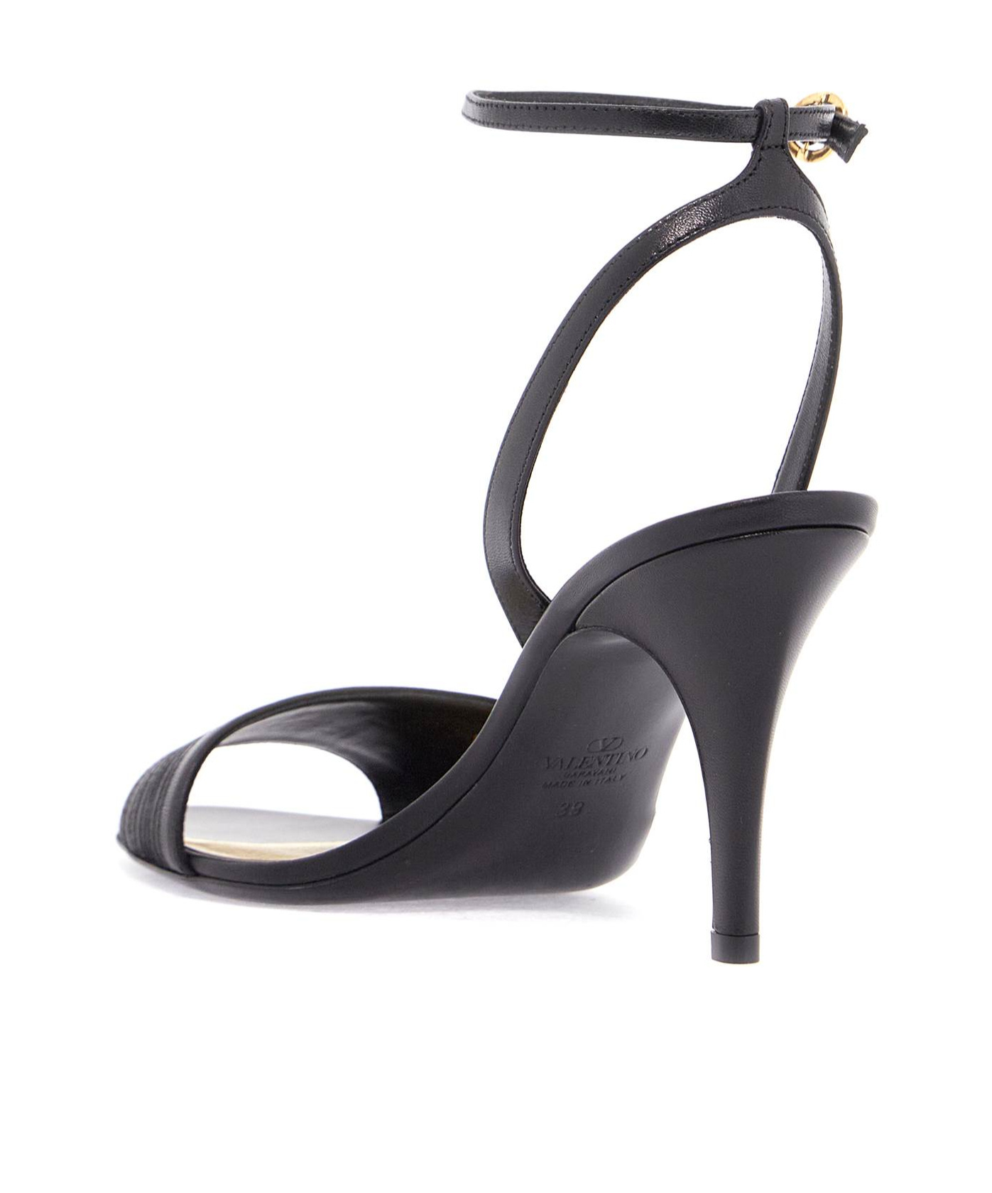 Valentino Ladycrush Mini Sandals With 8.5 Cm Heel In Black