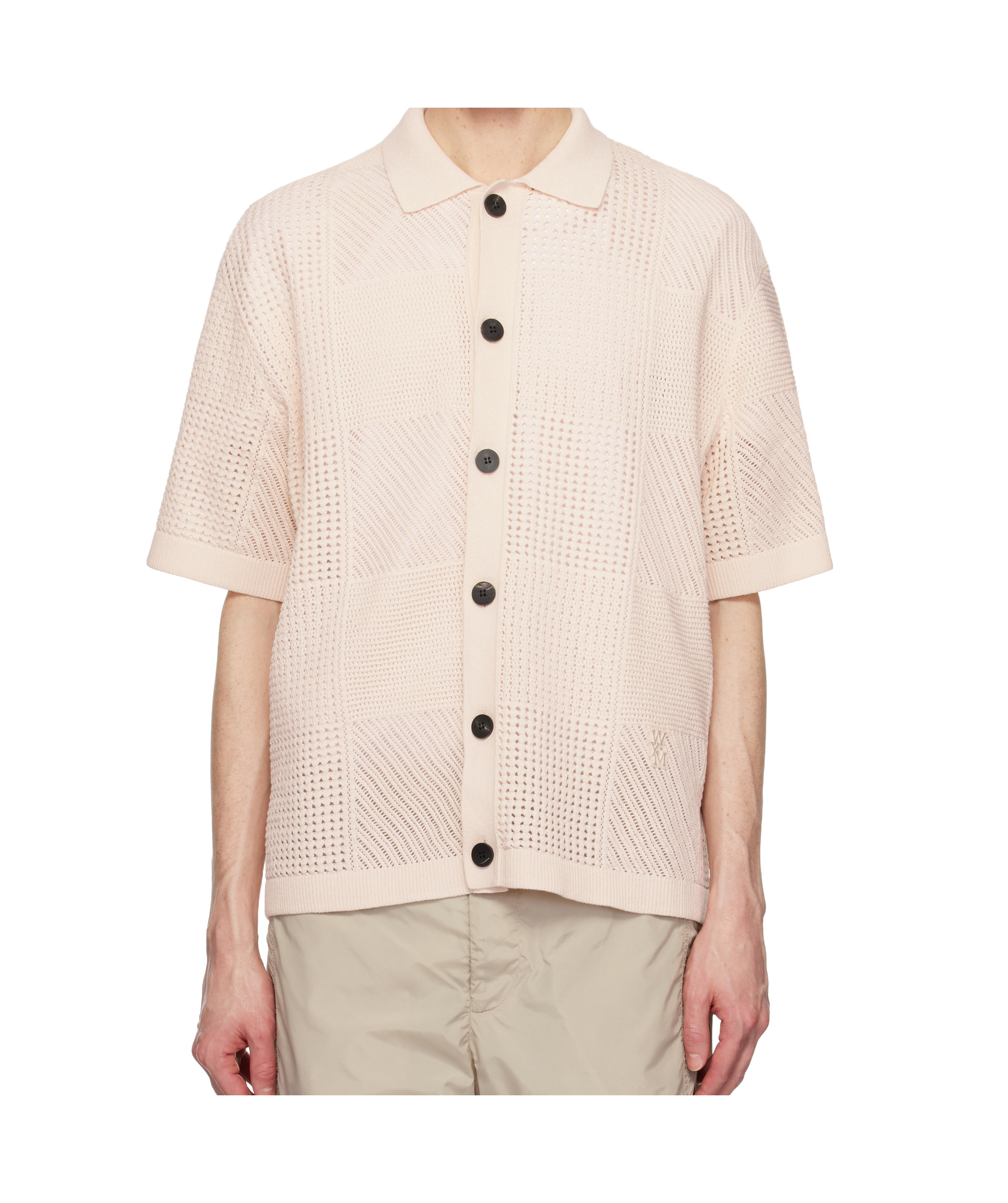 Wooyoungmi Open-knit Cotton Shirt In Nude
