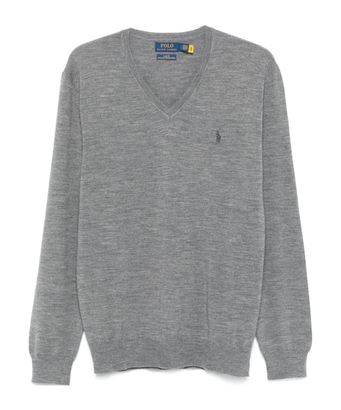 POLO RALPH LAUREN POLO RALPH LAUREN POLO PONY EMBROIDERED V-NECK JUMPER