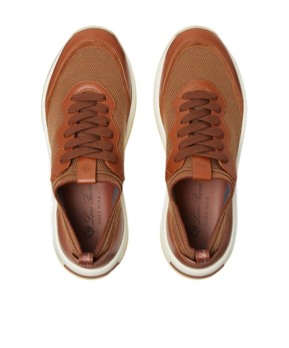 Loro Piana Leather-mesh Sneakers