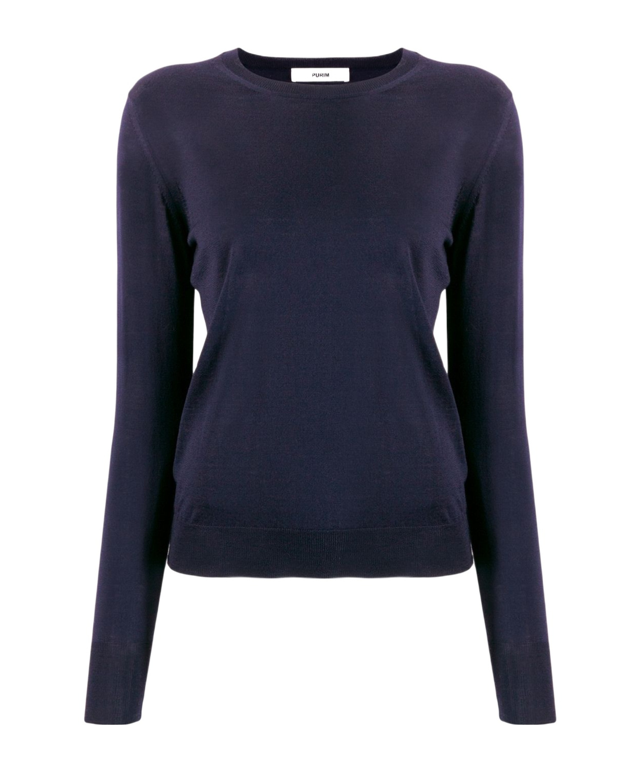 Roberto Collina Ultra-fine Merino Wool Sweatshirt In Blue