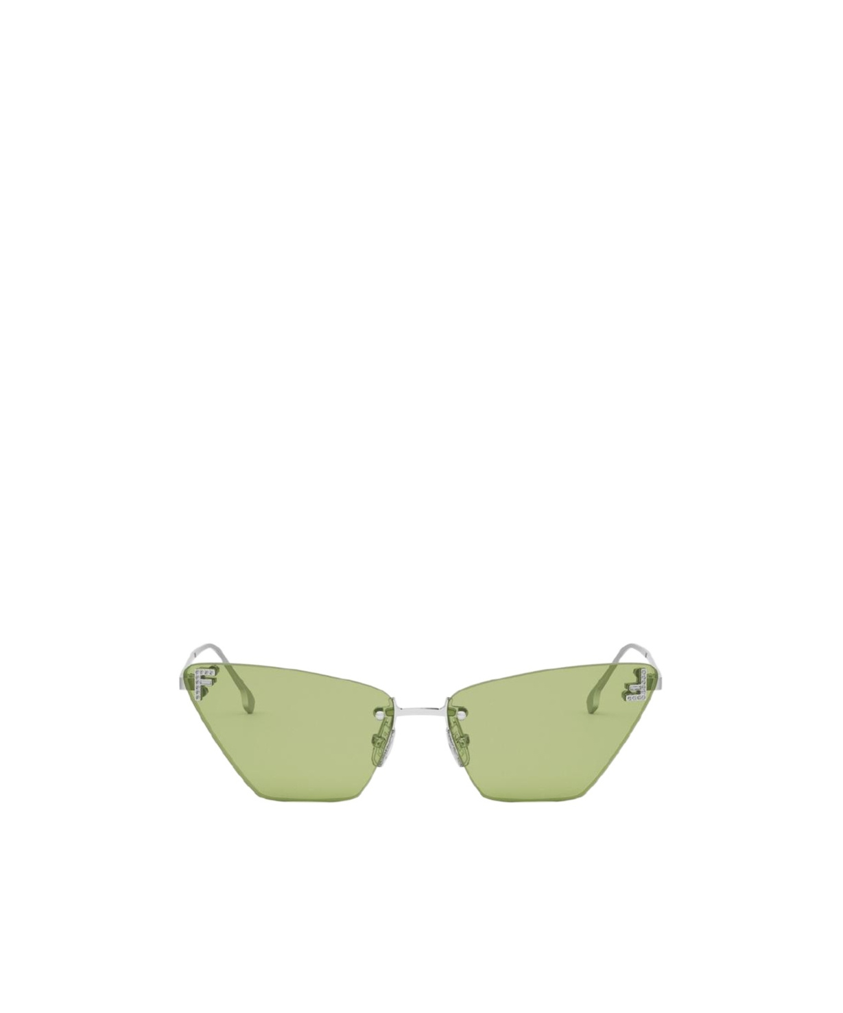 Fendi First Crystal Sunglasses In Green