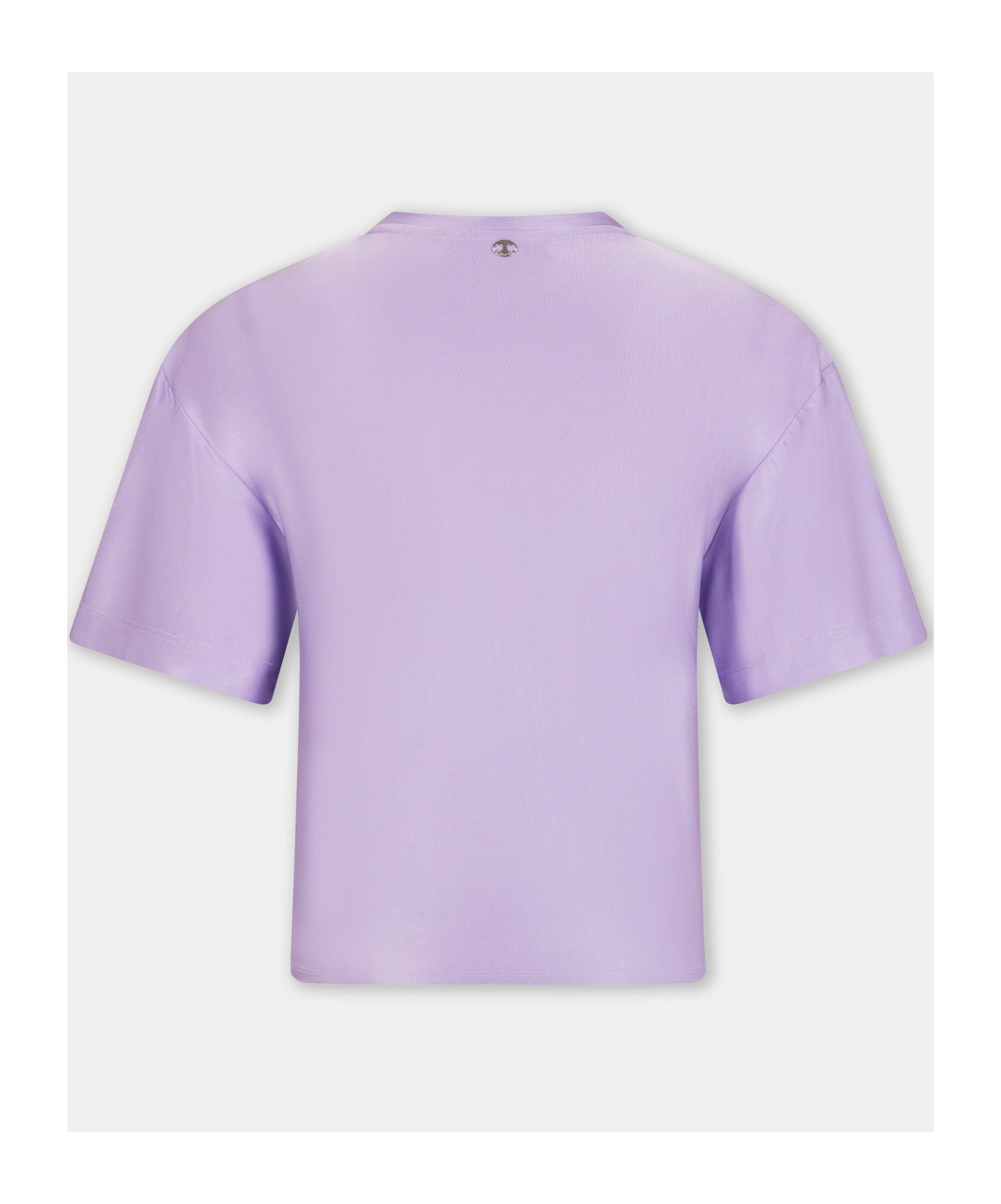 Rabanne Cropped T-shirt With Piercing Detail In Purple