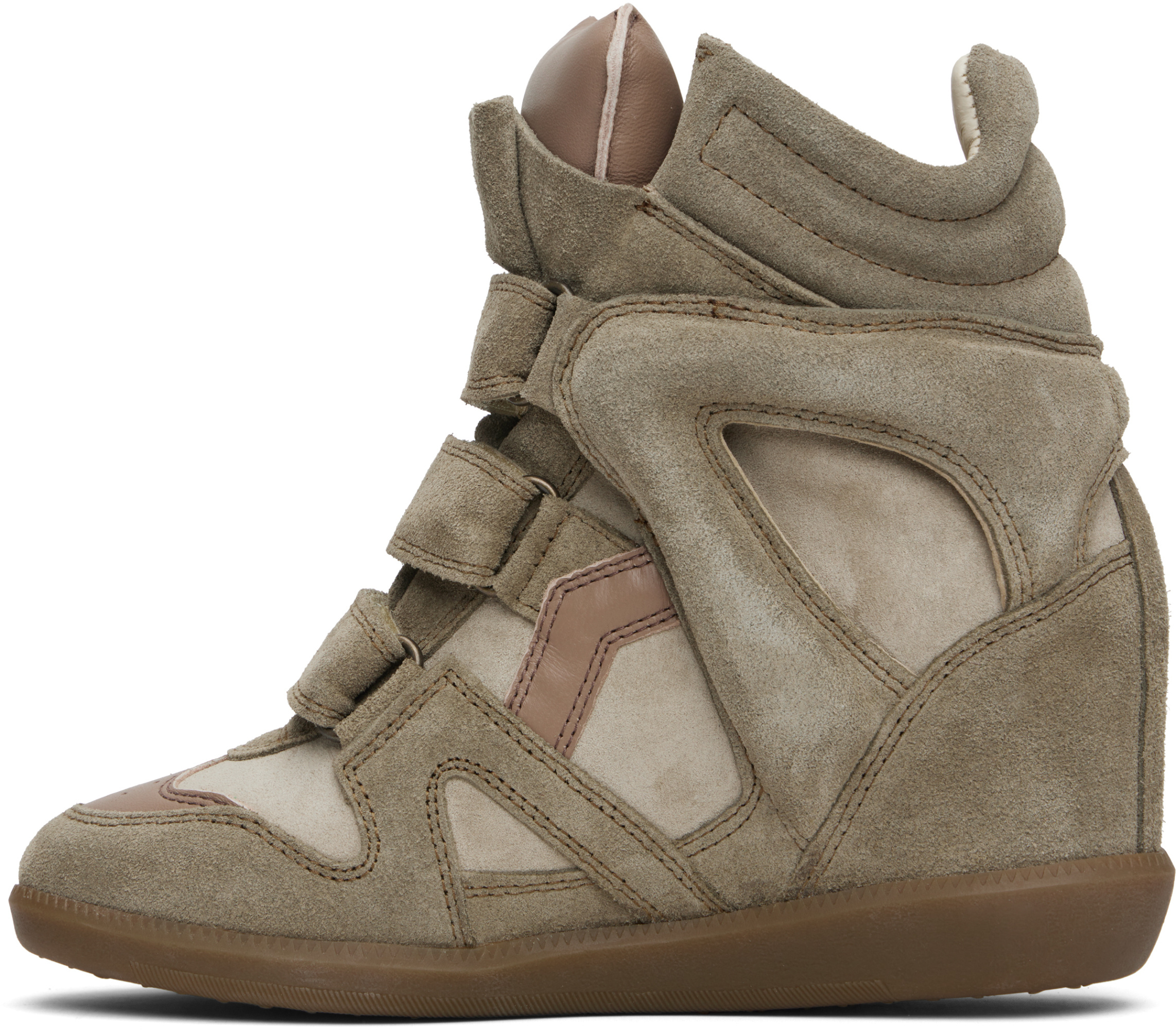 Isabel Marant Bekett 80mm Suede Sneakers In Brown