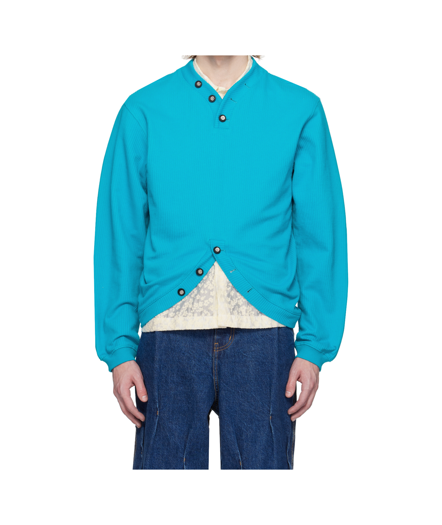 Ader Error Blue Product. 33 Sweatshirt In Turquoise