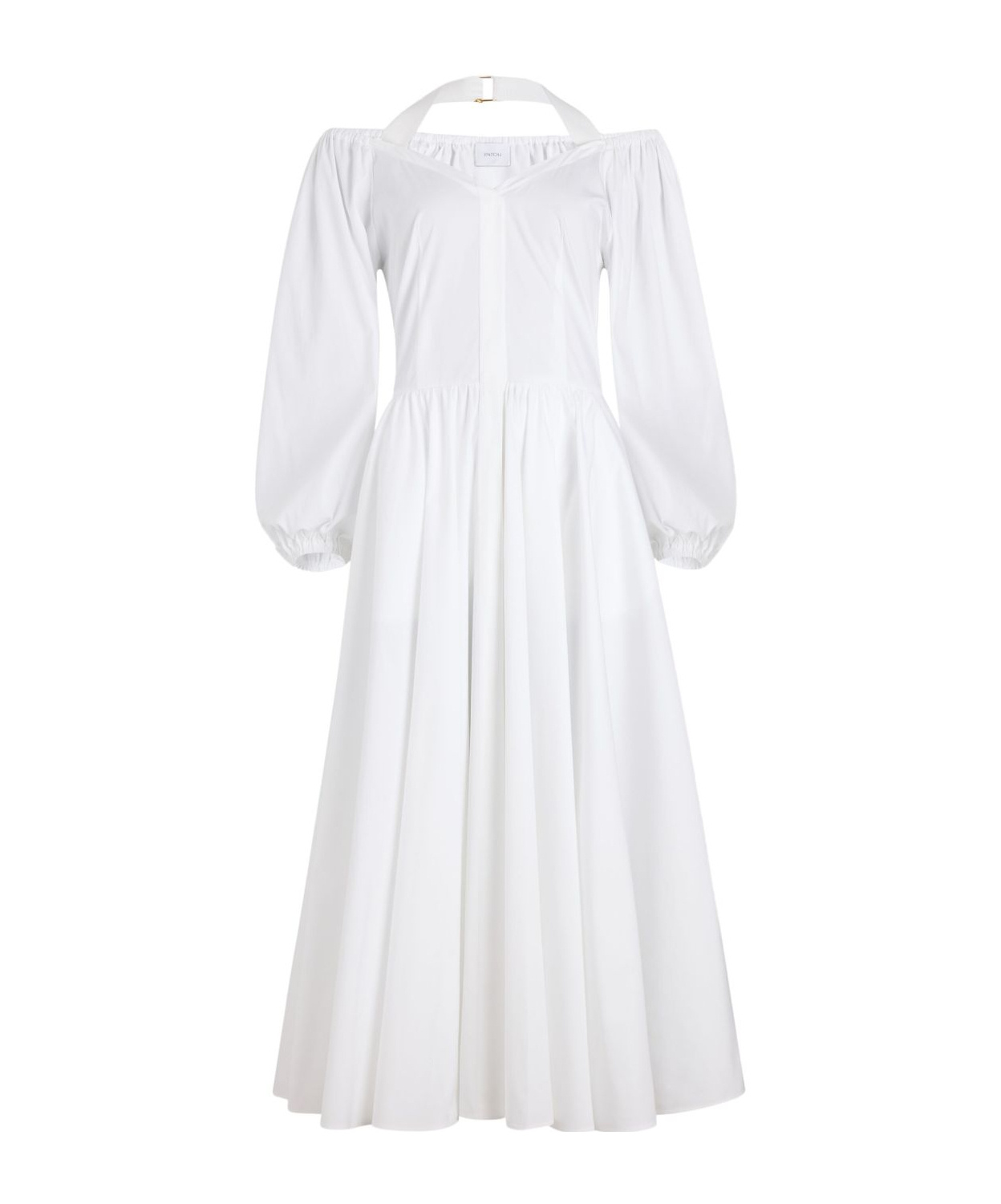 Patou Cotton Poplin Dress In White