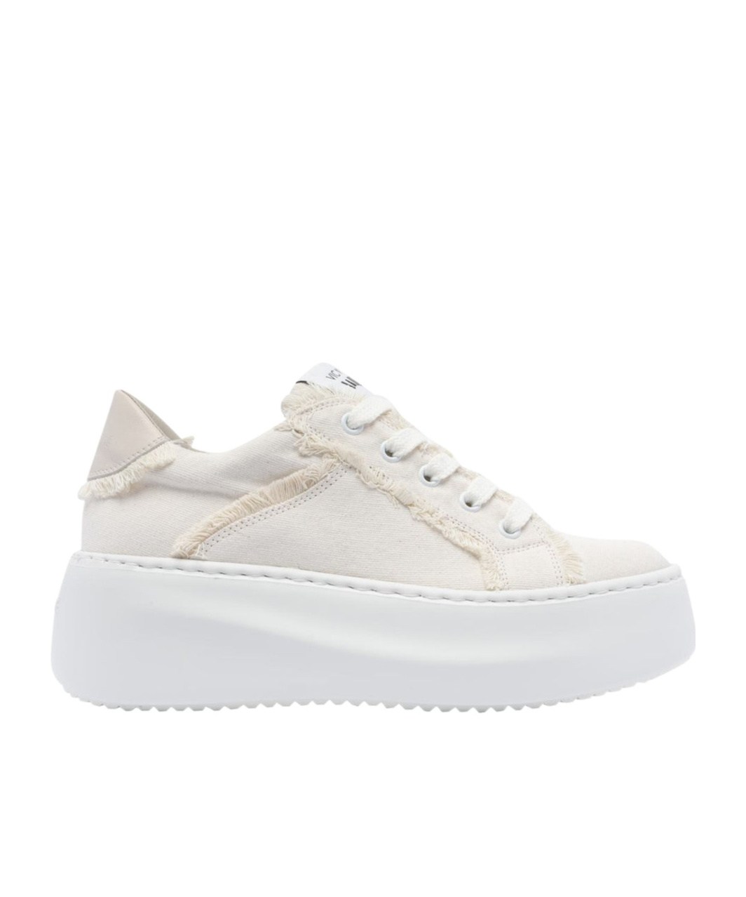 Shop Vic Matie Round Toe Low-top Sneakers In White