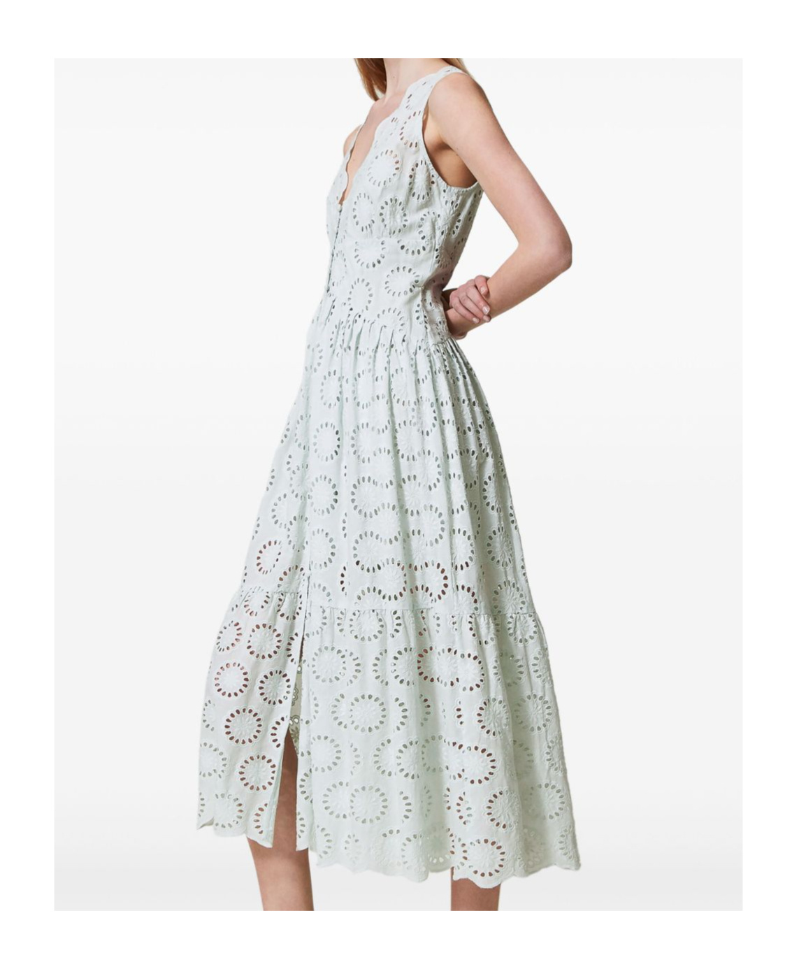 Shop Twinset Woven Cotton Dress