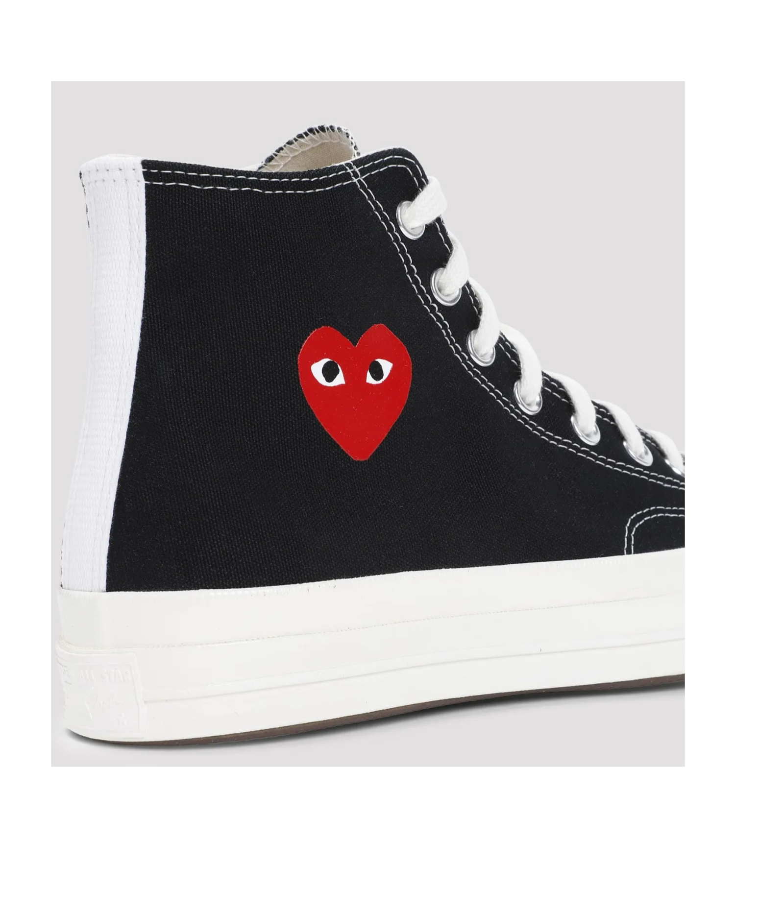 Comme Des Garçons Play X Converse X Converse Chuck Taylor 70 Single Heart Sneakers In Black