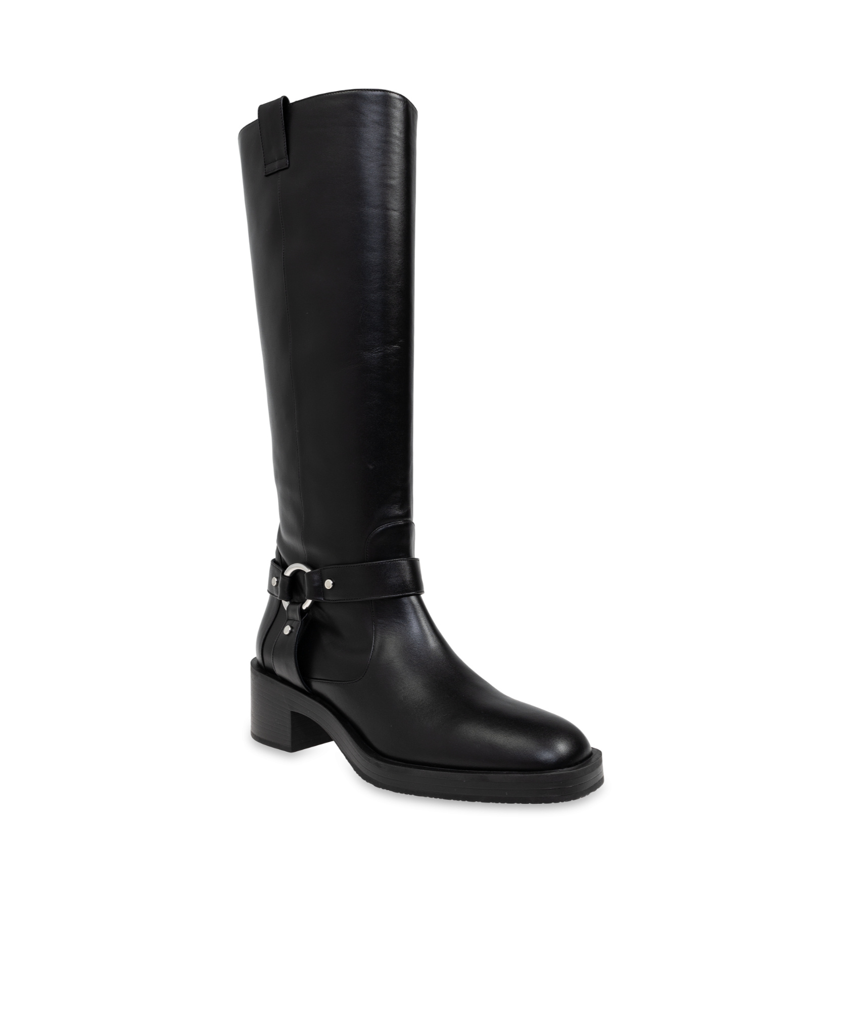 Stuart Weitzman Biker Jax Knee-high In Black