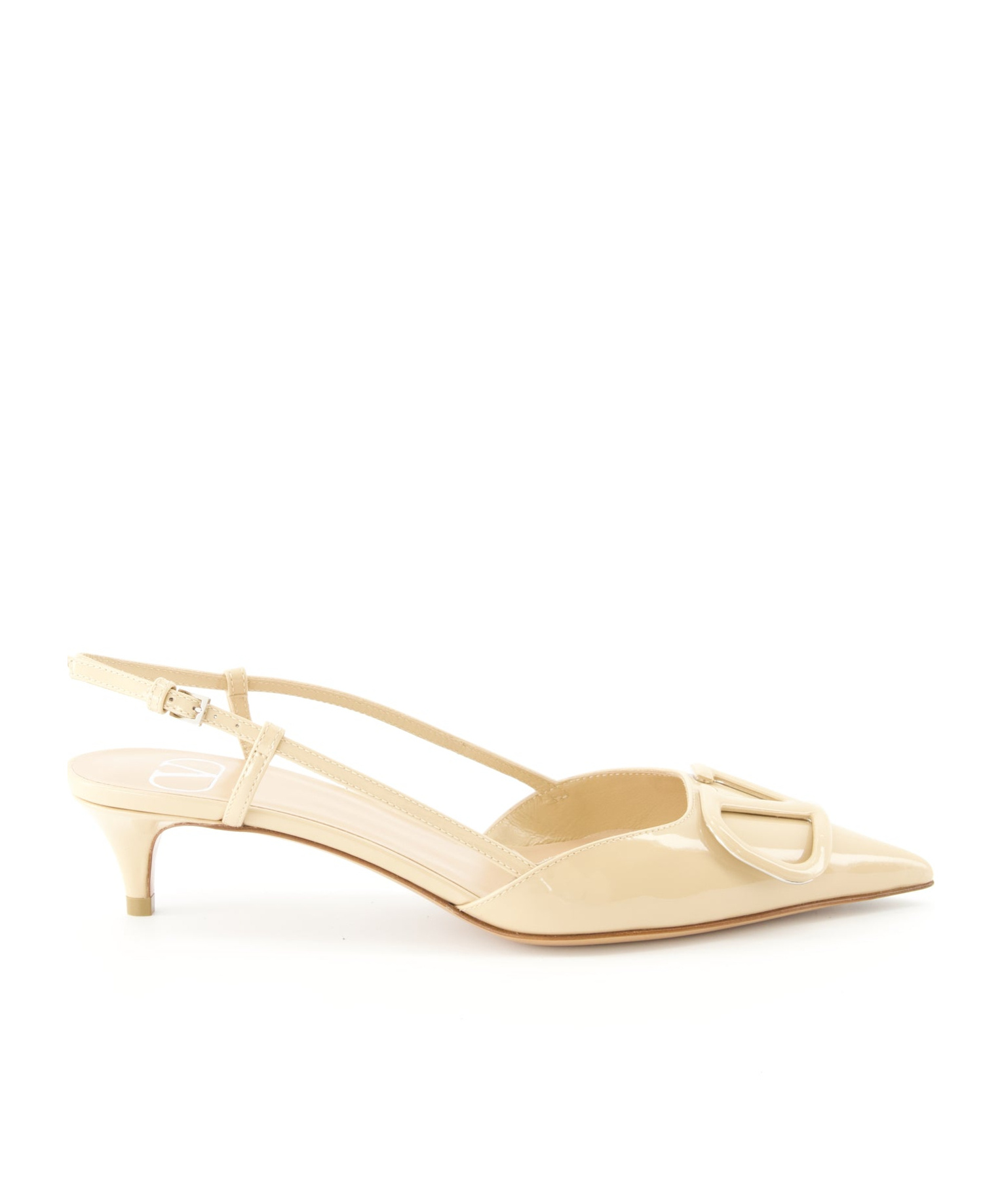 Valentino Pointed High Heel Sandals In Nude