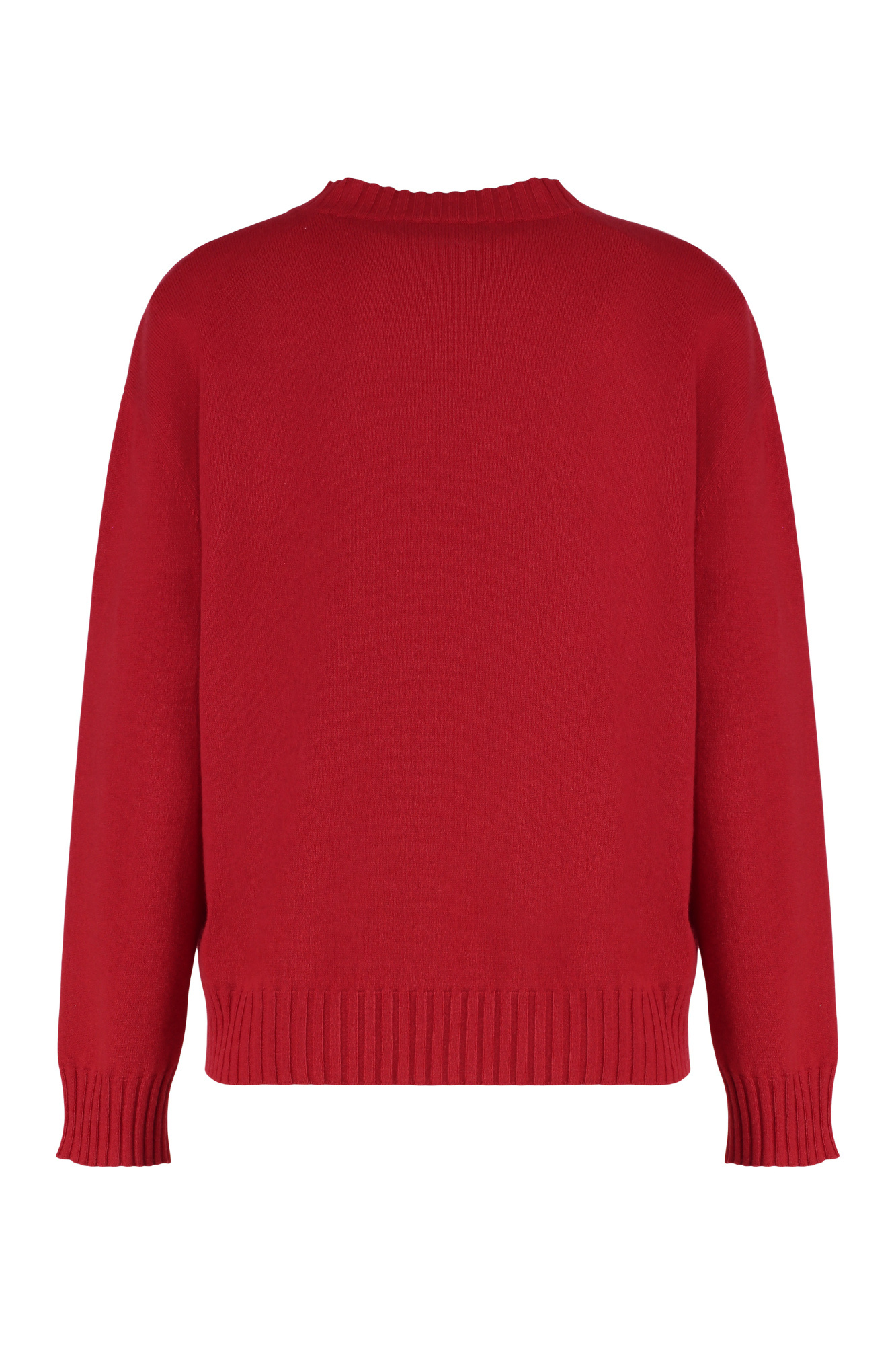Fabiana Filippi Embellished Wool Cashmere Sweater In Burgundy