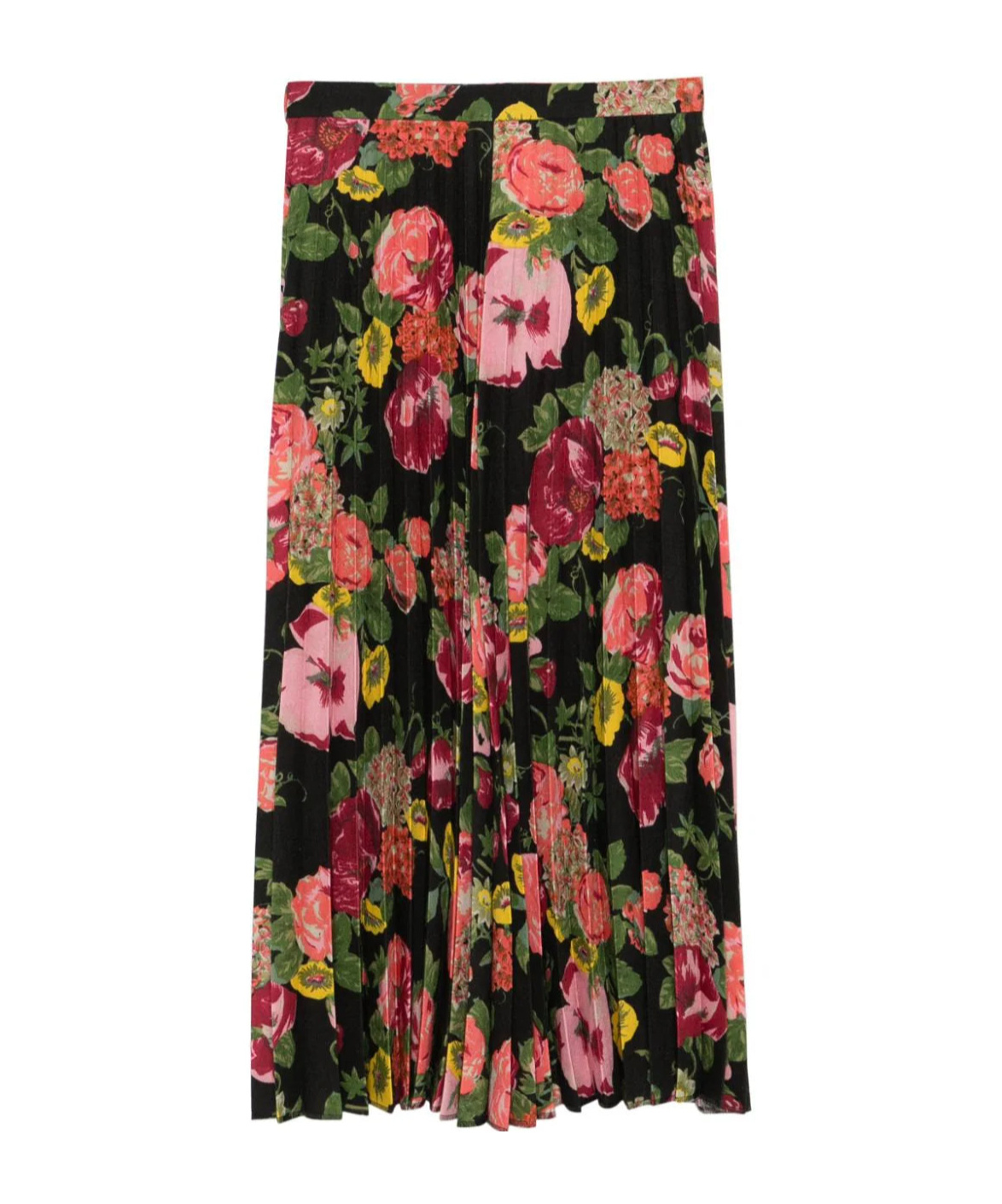Junya Watanabe High Waist Mid-length Skirt In Multicolor