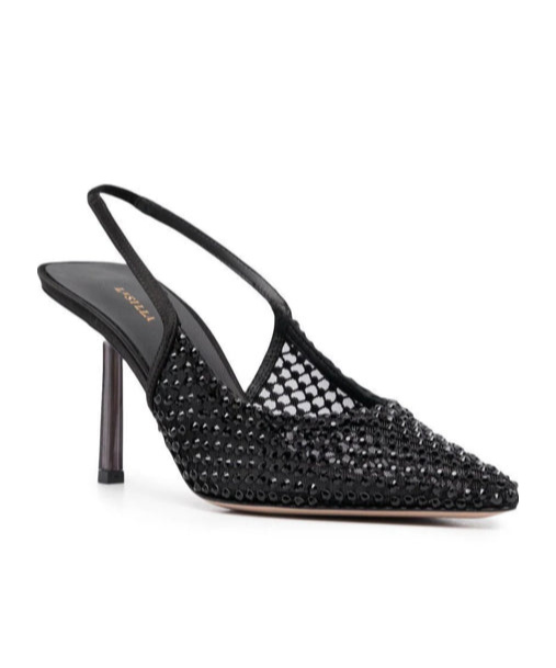 Le Silla Gilda Mesh-panel Pumps In Black