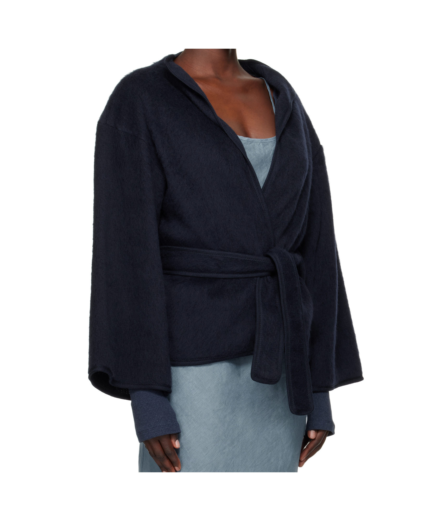 Baserange Long Sleeve Casual Jacket In Black