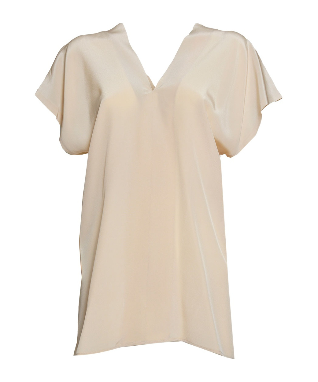 Aspesi Blush Pink Silk Crepe Top In Nude