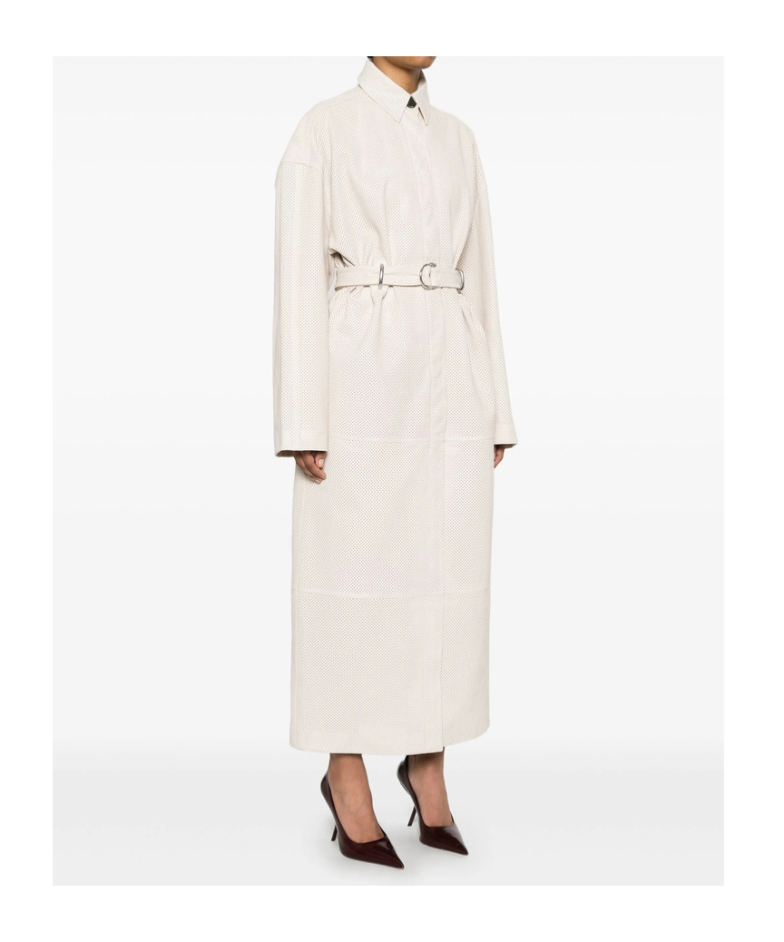 Sportmax Antiope1234 Coats And Trench Coats White In Neutral