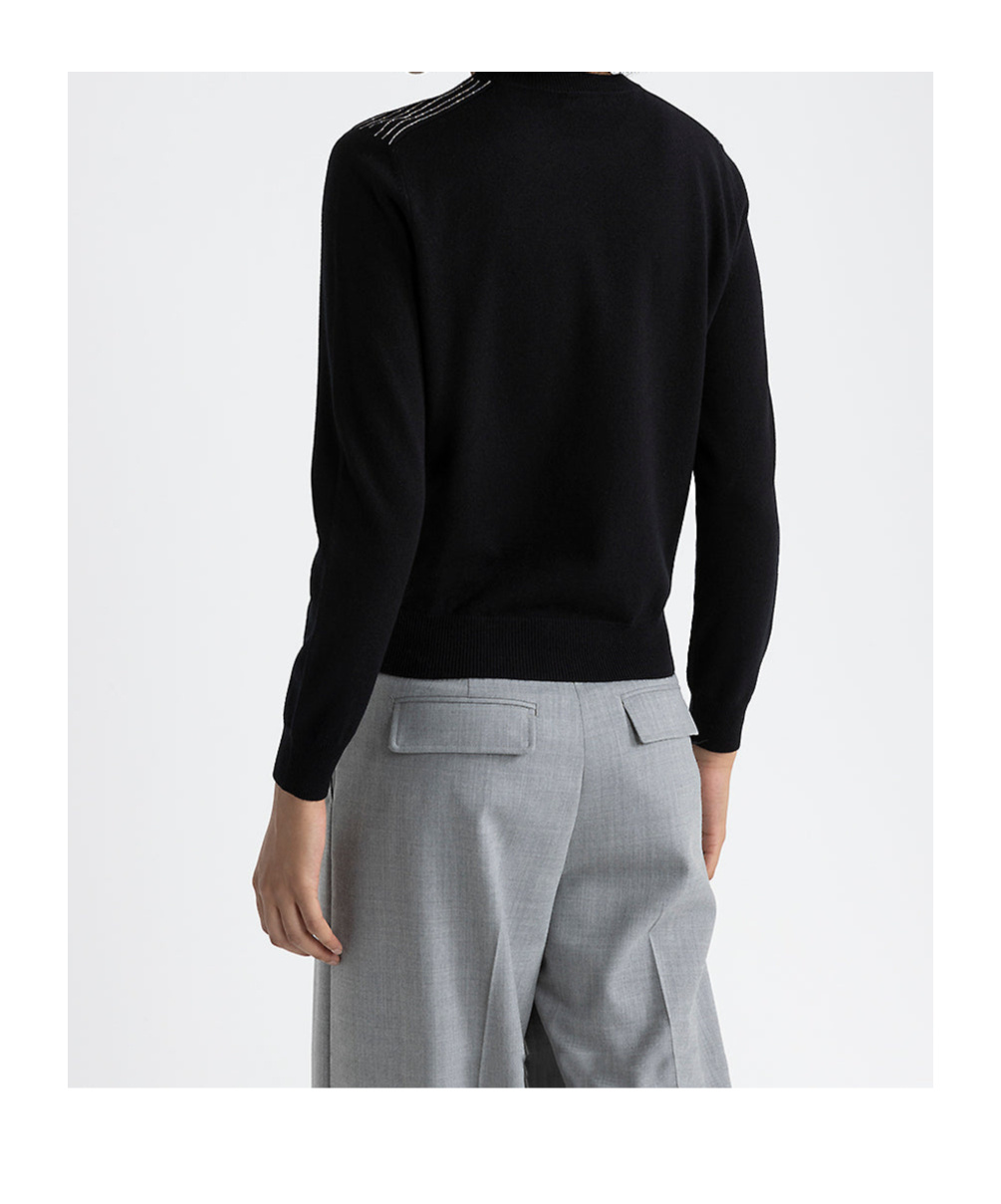 Shop Peserico Punto Luce-chain Sweater In Black