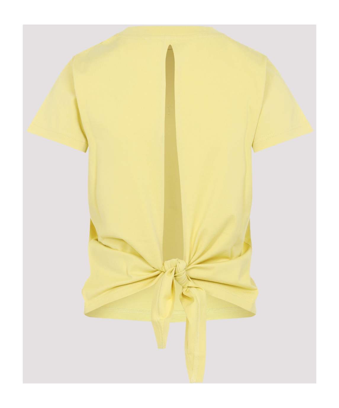 Givenchy Bow Detail Crew Neck T-shirt In Yellow
