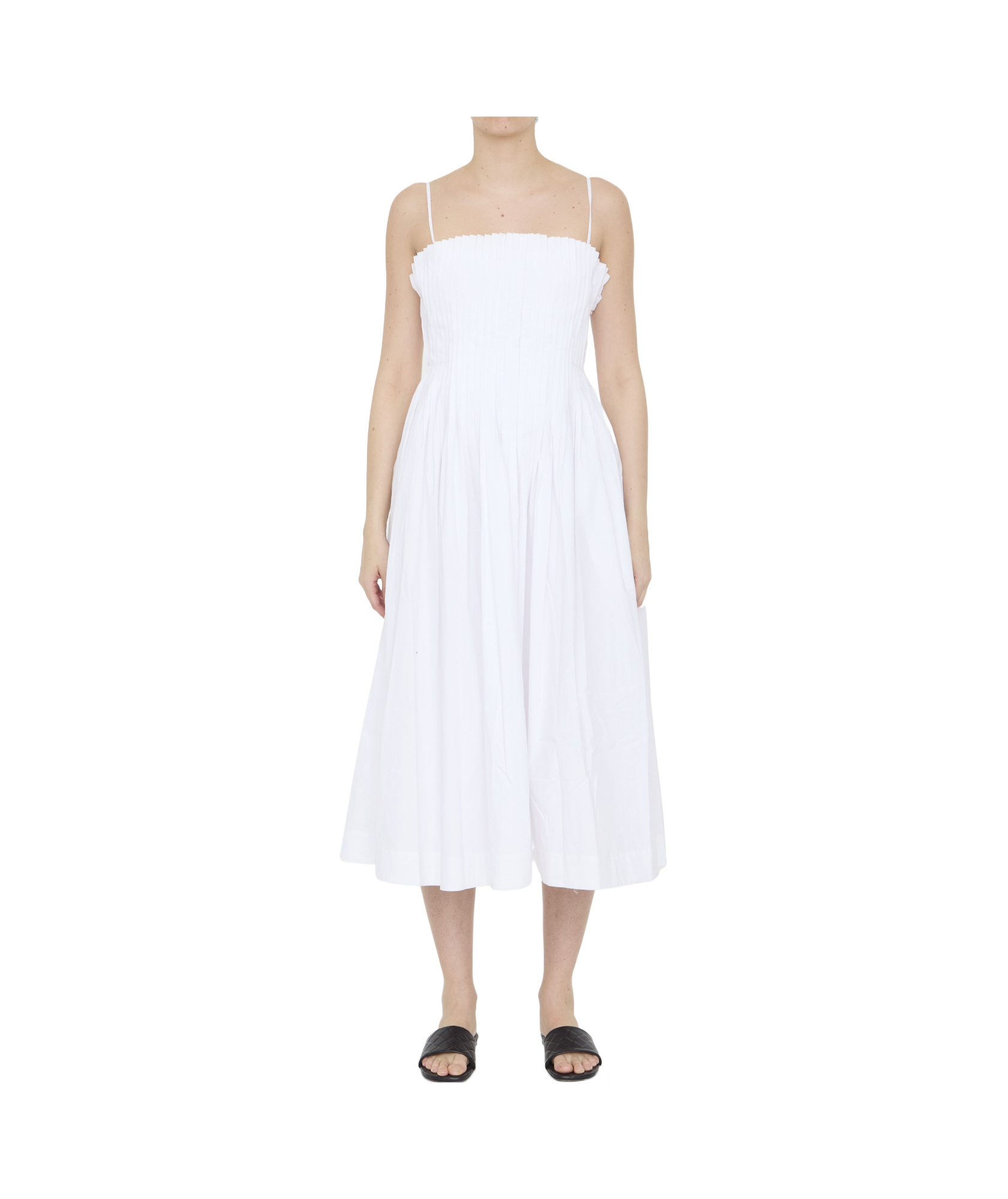 STAUD STAUD REGULAR FIT MIDI BELLA DRESS 