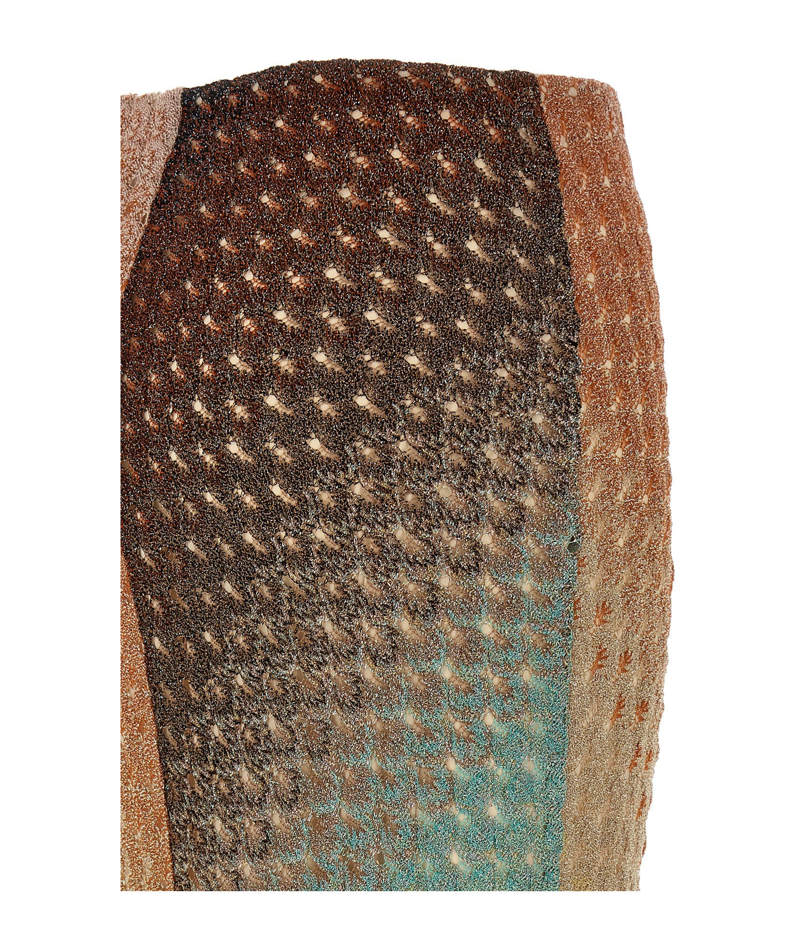 Shop Missoni Colorblock Skirt In Green