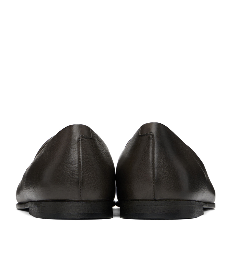 Marsèll Almond-toe Leather Loafers In Black