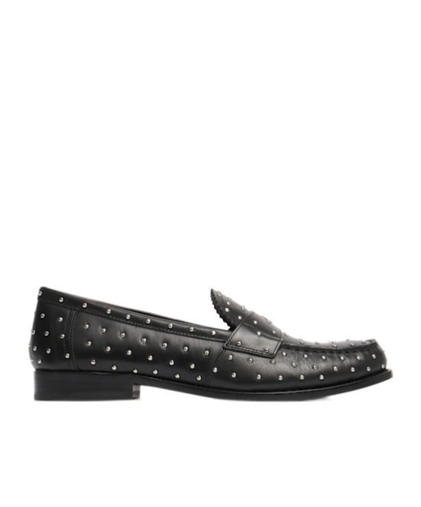 Tory Burch 15mm Classic Stud Leather Loafers