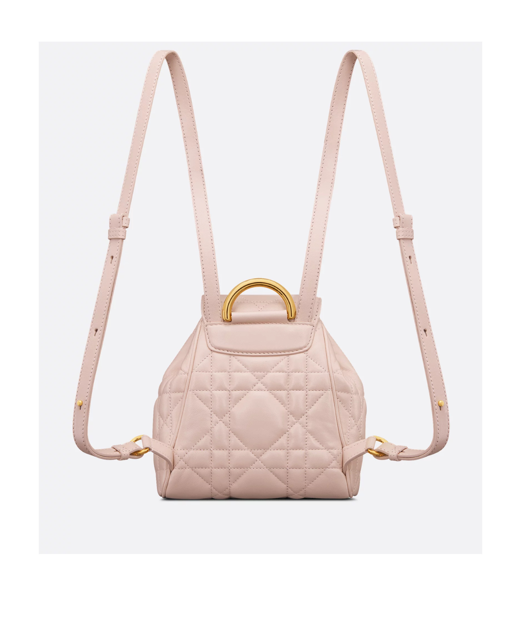 Dior Quilted Backpack In Nude