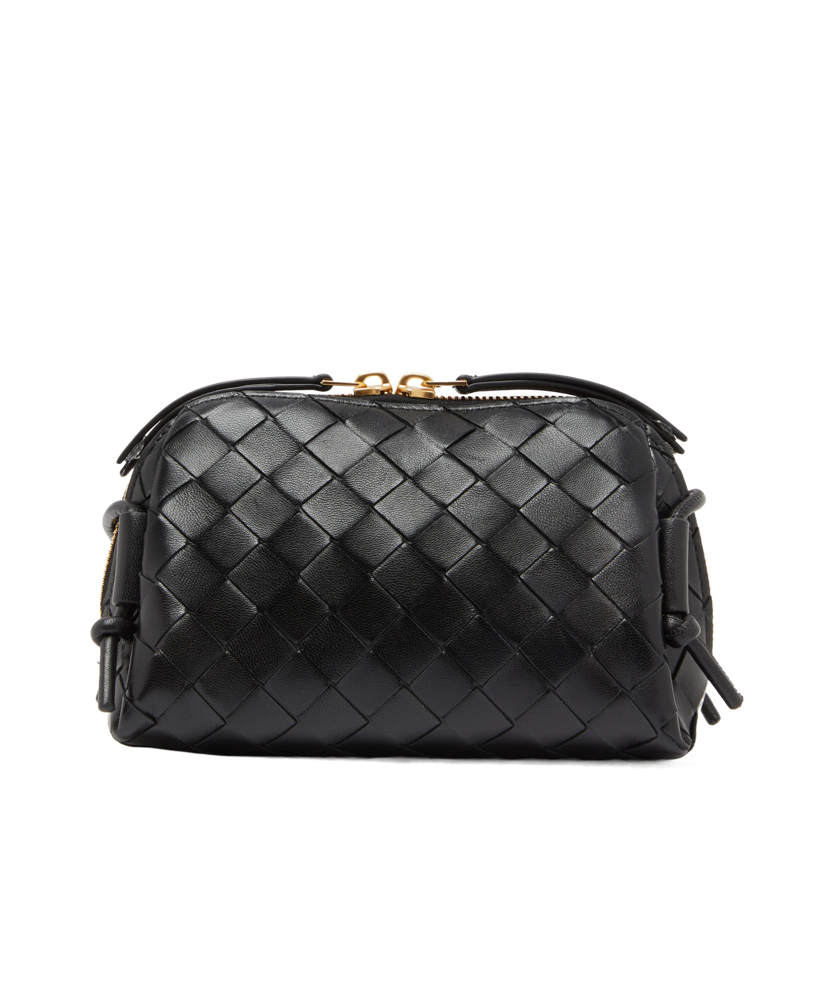 Bottega Veneta Zipper Crossbody Bag In Black