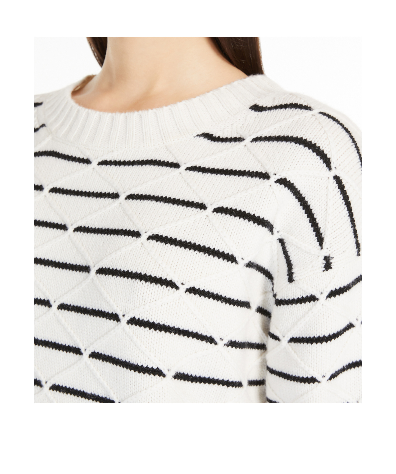 Shop Max Mara Boxy-fit Wool And Cashmere Sweater In White