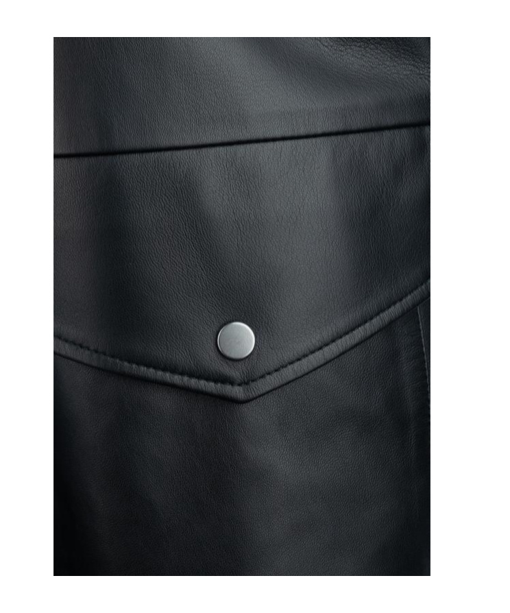 Shop Fabiana Filippi Leather Gilet In Black