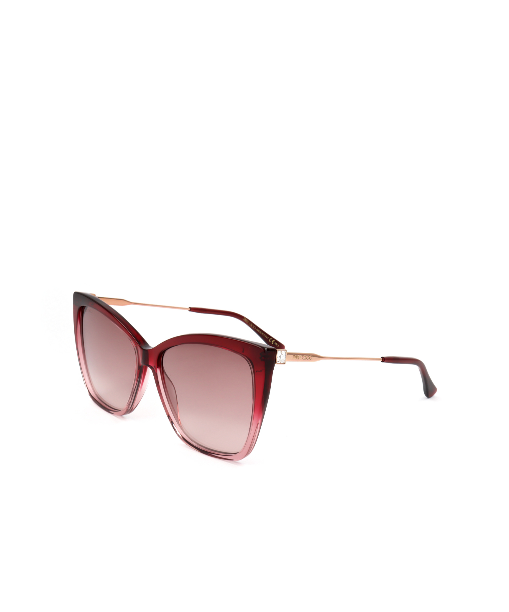Jimmy Choo Eyewear Cat-eye Frame Sunglasses In Red